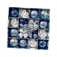 Ozdoba do dekoracji świątecznych Rekwizyty do zdjęć Wiszący wisiorek Niebieski i srebrny