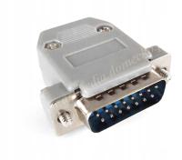 D-SUB DB15 - wtyk w obudowie plastikowej
