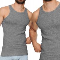 BEZRĘKAWNIK MĘSKI PODKOSZULEK na Ramiączkach Prążek Produkt Polski