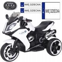 Motor motorek trójkołowy na akumulator mp3 guma 2x35W mp3 LED dźwięki