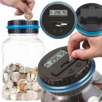 SKARBONKA DLA DZIECI CYFROWA SŁOIK LICZY WRZUCONE MONETY POLSKA WERSJA XL