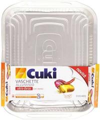 Cuki Jednorazowe tacki aluminiowe prostokątne 2 szt.