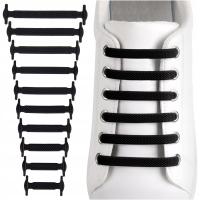 Эластичные шнурки шнурки без привязки для обуви сапоги резиновые черные