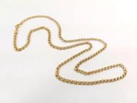 ZŁOTY DAMSKI ŁAŃCUSZEK PRÓBY 585 DŁUGOŚCI 53 CM