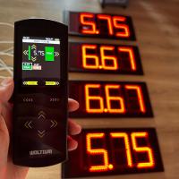 Wyświetlacz cen paliw LED, pylon cenowy, stacja paliw + pomoc z montażem