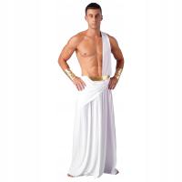 erotyczny Męski komplet grecki Gladiator kostium długa toga rozmiar XL