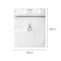 Washing Laundry Bag Cute Embroidery Fine Mesh Polyester Foldable Laundry