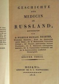 Geschichte der Medicin in Russland Cz.1