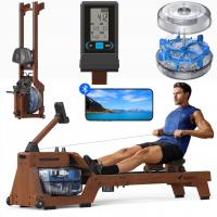 WIOŚLARZ WODNY SKŁADANY WIOŚLARZ WEWNĘTRZNY DO ĆWICZEŃ FITNESS CARDIO BT