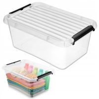 4.5 l пластиковый контейнер с крышкой запираемый ящик для хранения организатор