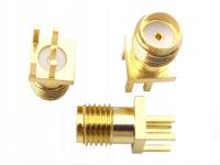Gniazdo SMA proste NA KRAWĘDŹ PCB 1,6mm