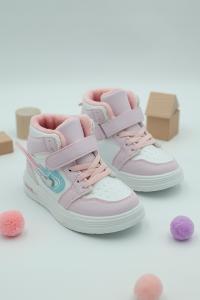 Botki Dziecięce Buty Ocieplane Na Rzepy Z Futerkiem Śniegowce 3D