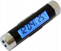Termometr samochodowy zegarek LCD na baterie 2x AG3 elektroniczny cyfrowy