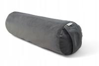 wałek do jogi, bolster, wałek z łuską gryki - szary