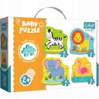 Trefl Baby Moje Pierwsze Puzzle Zwierzątka na Safari 2+ dla dwulatka
