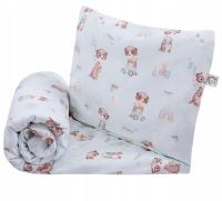 Pościel do łóżeczka 2 el poszewki Rayan Bonjour 100x 135 ,40x 60 cm