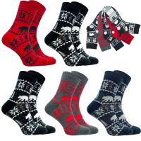 Pesail skarpetki na mikołajki pod choinkę modne wysokie 1 wielokolorowy