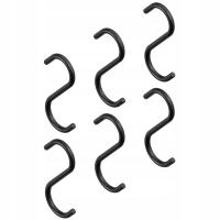 HACZYKI HAK DO RELINGU KUCHENNEGO ZAWIESZKI fi 16 mm TWIST CZARNY MAT
