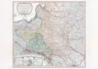 Mapa trzech rozbiorów Polski - Faden - 1799 - 40x30