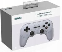 Беспроводной геймпад для консоли Switch Android Apple PC серый 8bitdo Pro 2