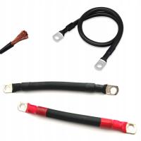 Przewód 35mm2 M8 25cm - Łącznik akumulatora MAGAZYNU ENERGII LiFePO4, AGM