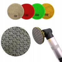 PAD POLERSKI DIAMENTOWY NA RZEP DO SZLIFOWANIA 50MM PROXXON VORTEX ZESTAW 4