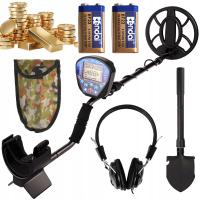 METALU DETEKTOR WYKRYWACZ MD-810 Z ŁOPATĄ I SŁUCHAWKAMI WYKRYWANIA LCD IP65