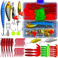 Рыболовные приманки для спиннинга, резиновые воблеры, блесны, рыболовные снасти, набор аксессуаров XXL