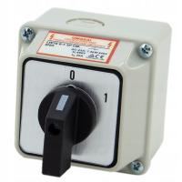 ŁĄCZNIK KRZYWKOWY 16A 0-1 3F WYŁĄCZNIK ROZŁĄCZNIK ZASILANIA W OBUDOWIE IP65