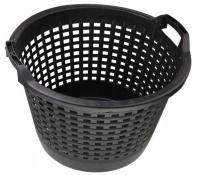KOSZ PLASTIKOWY GOSPODARCZY ażurowy Fi 500 czarny kosz OGRODOWY uniwersalny