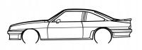 DEKORACJA ścienna Obraz Samochód Opel Manta GSI 1988