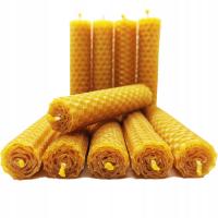 10 SZT ŚWIECE 10x2 CM ŚWIECA WOSK PSZCZELI ŚWIECZKA