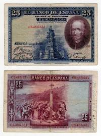 HISZPANIA 1928 25 PESETAS