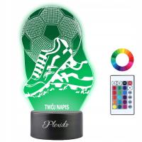 Ночник по имени 3D LED футбол гравер