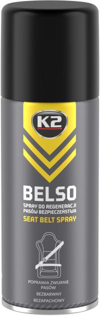 K2 BELSO спрей для восстановления ремней безопасности уменьшает трение 400 мл