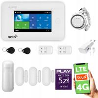 Alarm bezprzewodowy WiFi + GSM 4G LTE z aplikacją TUYA , HUXGO HXA006 4G