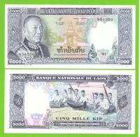 LAOS 5000 KIP 1975 P-19a UNC