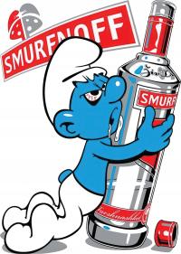 Naprasowanka Termo Naklejka na Odzież Smerfy 2