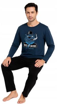 Мужская пижама костюм супер хлопок длинная блузка брюки