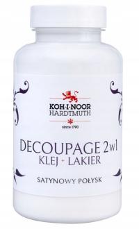 KIN decoupage 2 w 1 klej lakier satynowy połysk