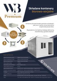 Складной контейнер социальный, строительный, офисный, склад 14м2, мобильный