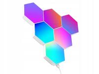 Oświetlenie Gamingowe Hexagon Ambience Dekoracja LED RGB Apka Pilot 6 szt