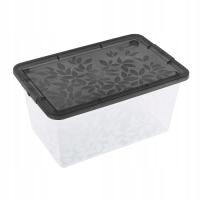 BranQ Jasmine pojemnik plastikowy 13L pokrywa mix kolorów