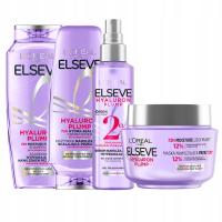 Zestaw L'Oréal Elseve Hyaluron Plump Serum Szampon Maska Odżywka Do Włosów
