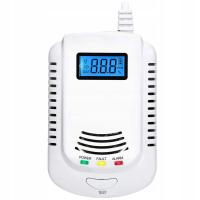 Czujnik Gazu Ziemnego i Czadu (Tlenku węgla) Detektor Certyfikowany 230V