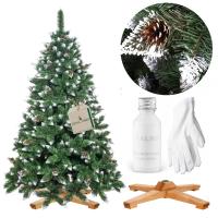 CHOINKA SZTUCZNA 220cm SOSNA DIAMENTOWA PIĘKNA ROYAL TREES PREMIUM + GRATIS