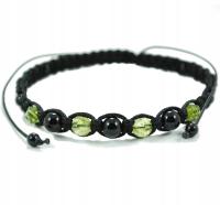 Bransoletka TURMALIN CHRYZOLIT OLIWIN PERIDOT PERYDOT ochrona szczęście