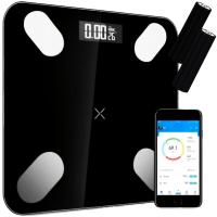Весы для ванной комнаты Bluetooth аналитические тонкие 180 кг умные 26в1 Android iOS