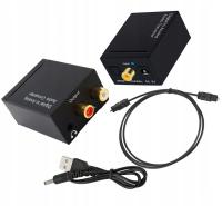 Конвертер аудио сигнала ЦАП 2X RCA SPDIF цифровой аналоговый разъем кабель AK319A
