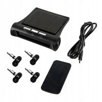 Wskaźnik systemu monitorowania ciśnienia w oponach T1 TPMS Solar + 4 czujniki wewnętrzne